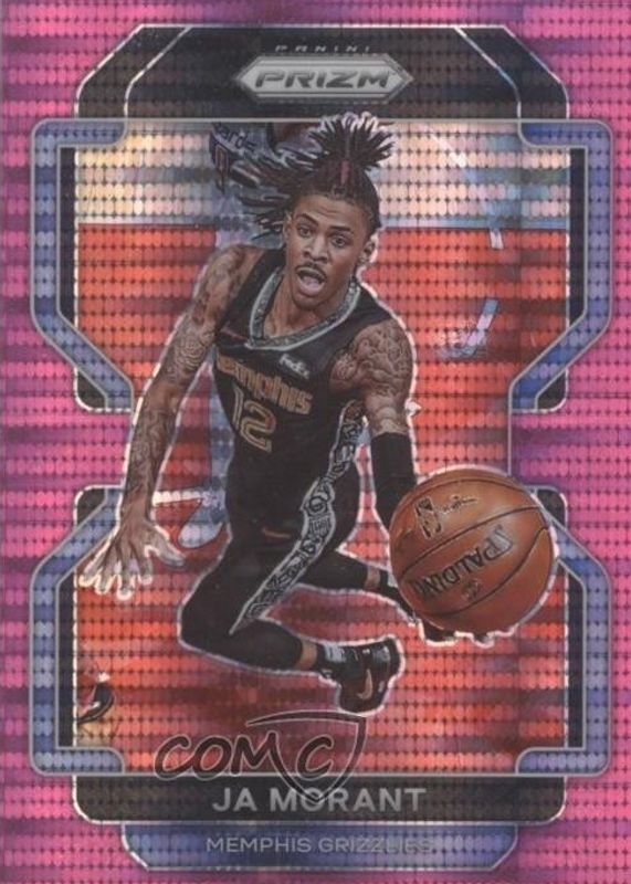 Ja Morant 2021 Prizm #194 Pink Pulsar /42 RAW