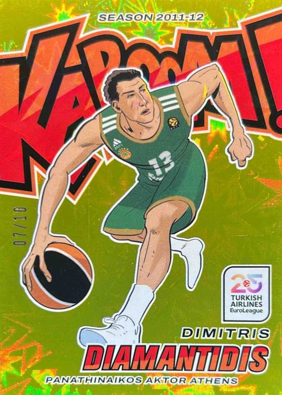 Dimitris Diamantidis 2024 Crown Royale EuroLeague #16 Kaboom! - Gold /10 RAW