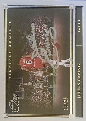 2019 One and One #TM-JEV Timeless Moments Autographs - Red /25