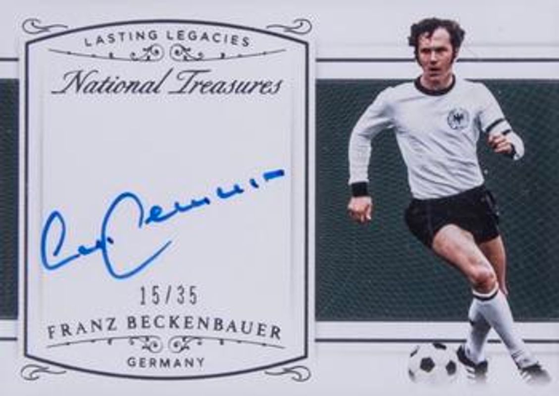 Franz Beckenbauer 2018 National Treasures #LL-FB Lasting Legacies Autographs /49 RAW