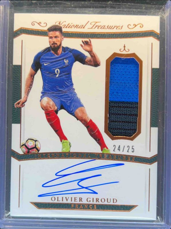 2018 National Treasures #IT-OG International Treasures Material Autographs - Bronze /25