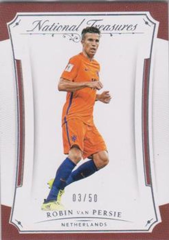 Robin van Persie 2018 National Treasures #97 Base /50 RAW