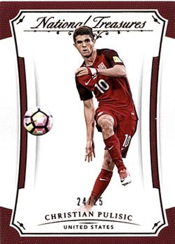 Christian Pulisic 2018 National Treasures #35 Bronze /25 RAW
