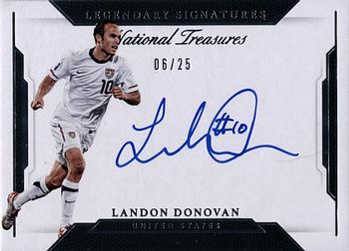 Landon Donovan 2018 National Treasures #LS-LD Legendary Signatures /50 RAW