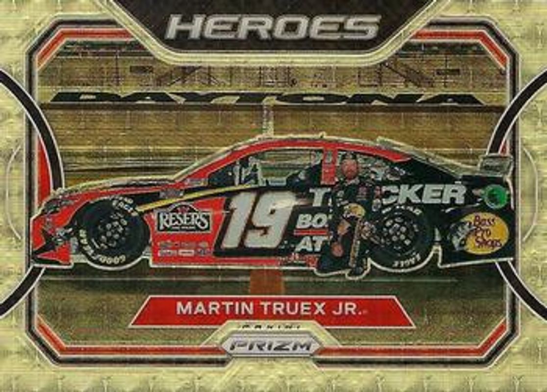 Martin Truex Jr. 2021 Prizm NASCAR #H14 Heroes - Gold Vinyl /1 RAW