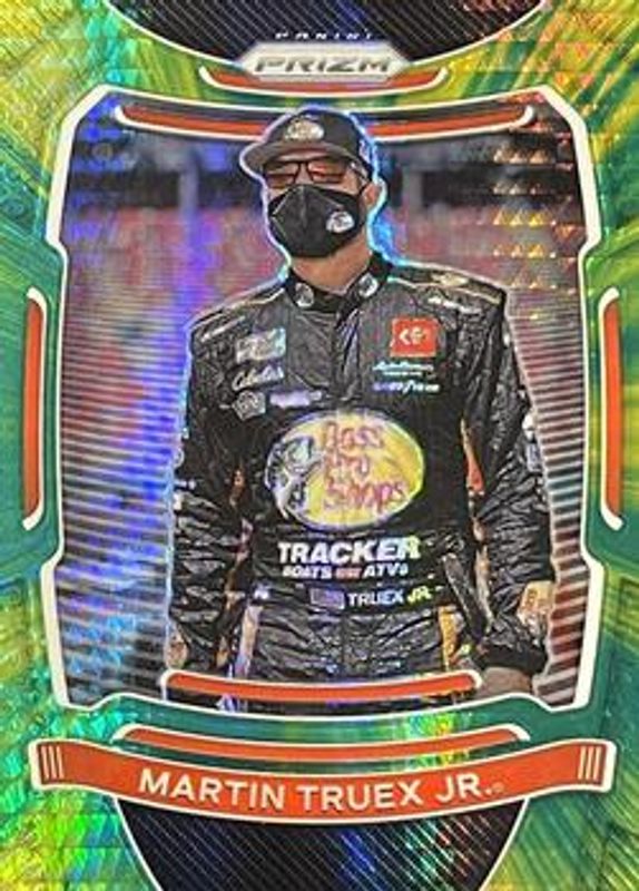 Martin Truex Jr. 2021 Prizm NASCAR #2a Hyper Green & Yellow RAW