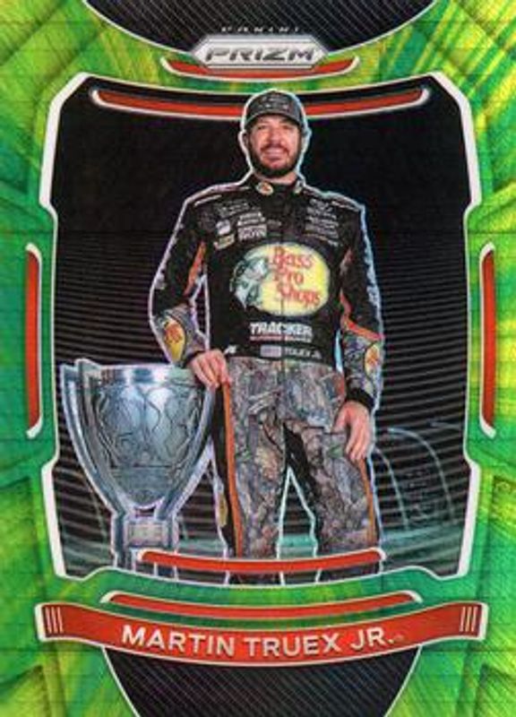 Martin Truex Jr. 2021 Prizm NASCAR #2b Hyper Green & Yellow RAW