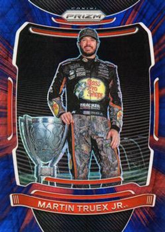Martin Truex Jr. 2021 Prizm NASCAR #2b Hyper Red & Blue RAW