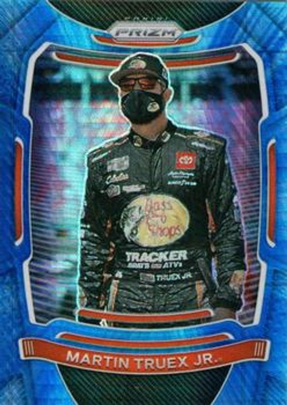 Martin Truex Jr. 2021 Prizm NASCAR #2a Hyper Blue & Carolina Blue RAW