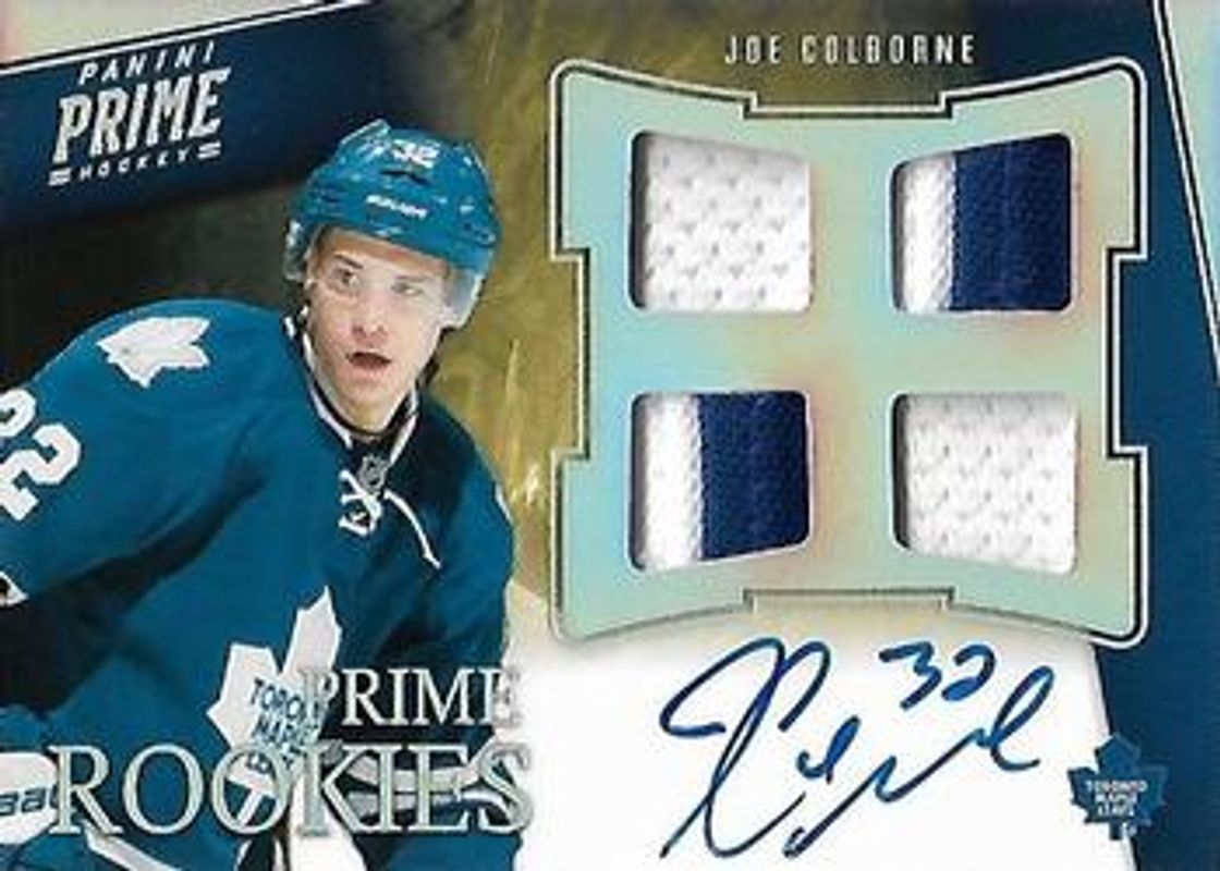 Joe Colborne 2011 Prime #157 Prime Rookies Holosilver Jerseys Autographed /50 RAW