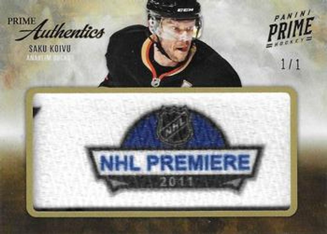 2011 Prime #3 Prime Authentics Patch /1