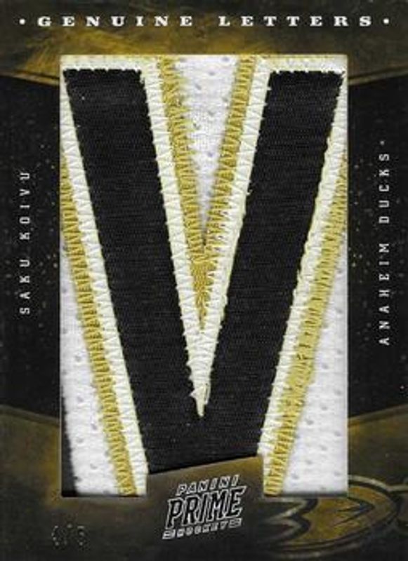 2011 Prime #88 Genuine Letters /6