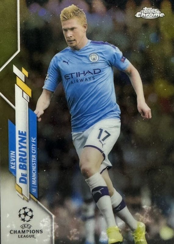 2019 Topps Chrome UEFA Champions League #19 Gold Bubbles Refractor