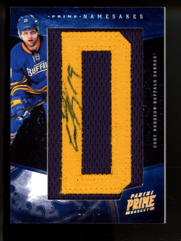Cody Hodgson 2011 Prime #16 Prime Namesakes /50 Rookie RAW