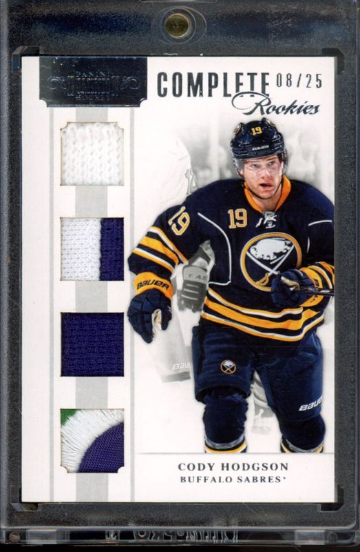 Cody Hodgson 2011 Dominion #2 Complete Rookies Quad Jerseys /25 RAW