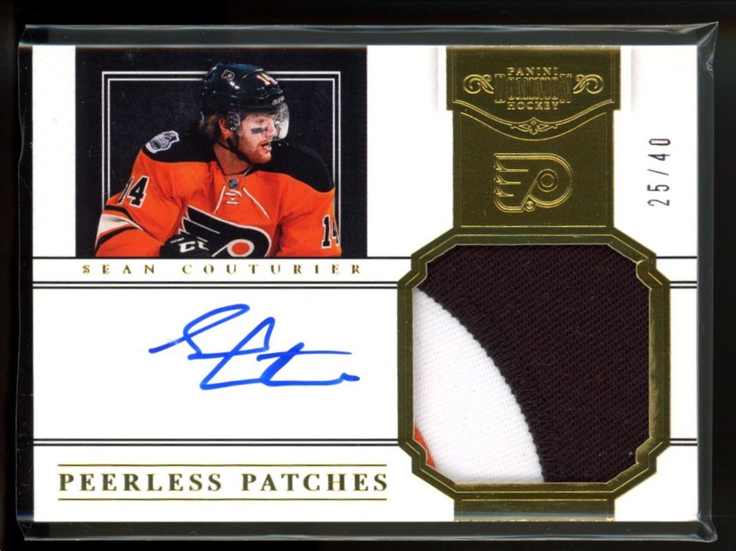 Sean Couturier 2011 Dominion #70 Peerless Patches Autographs /40 Rookie RAW