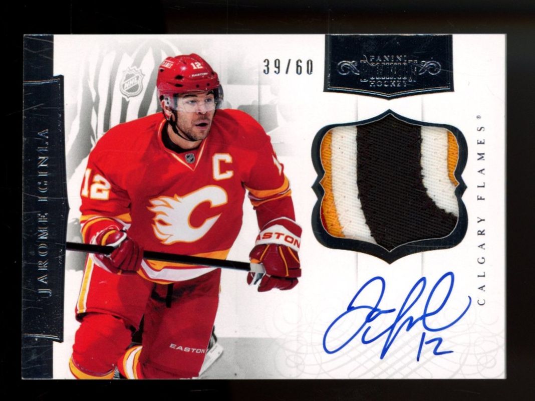 Jarome Iginla 2011 Dominion #12 Autographed Patches /60 RAW