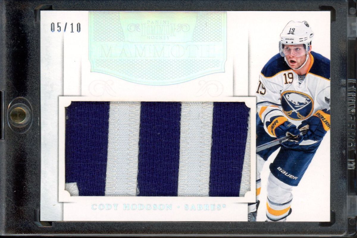 Cody Hodgson 2011 Dominion #2 Mammoth Jerseys Patches /10 Rookie RAW