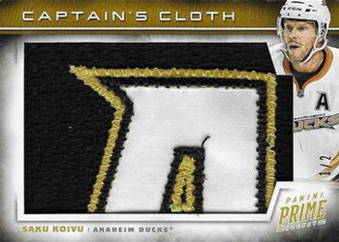 Saku Koivu 2012 Prime #86 Captain's Cloth /2 RAW