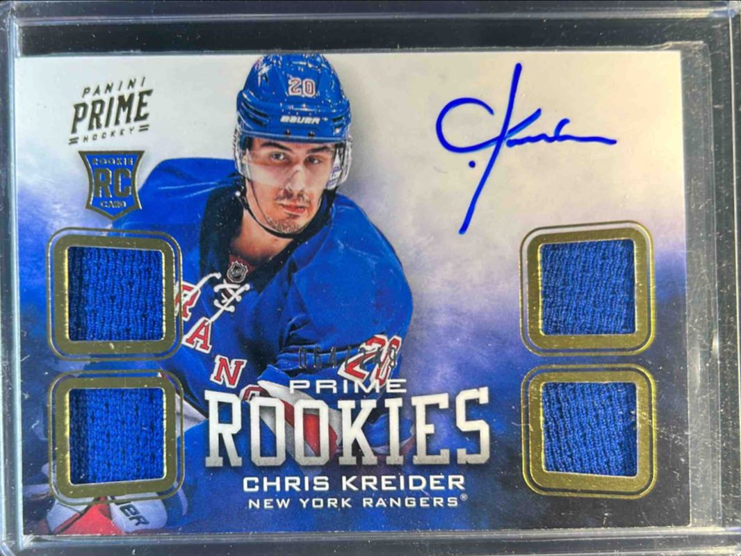 Chris Kreider 2012 Prime #137 Base /249 Rookie RAW