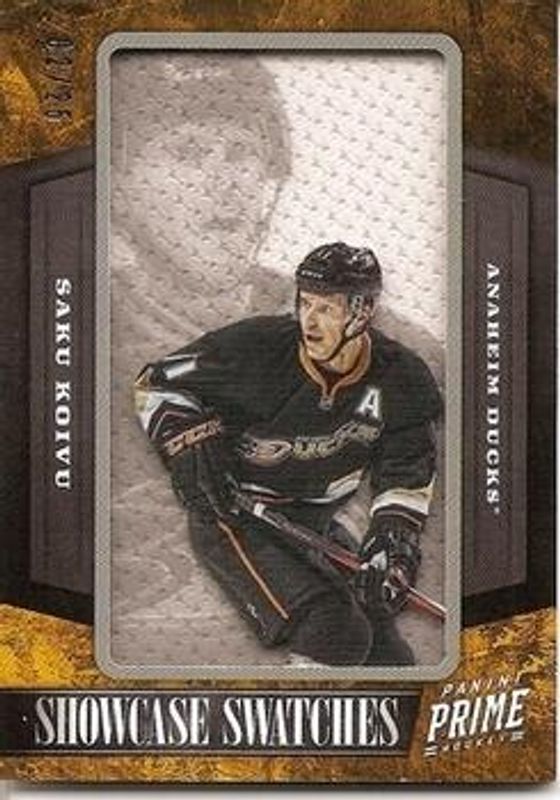 Saku Koivu 2012 Prime #35 Showcase Swatches /25 RAW
