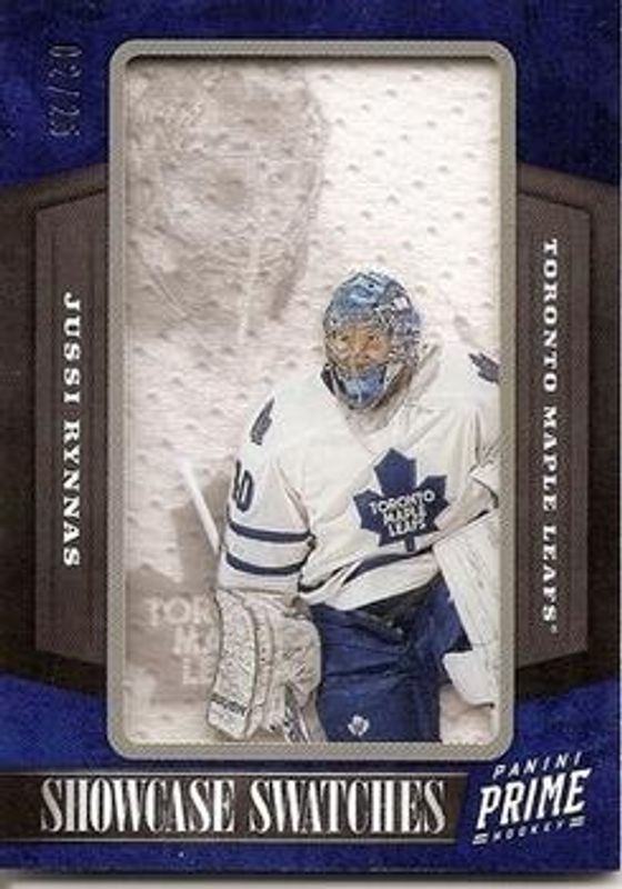 Jussi Rynnas 2012 Prime #46 Showcase Swatches /25 Rookie RAW