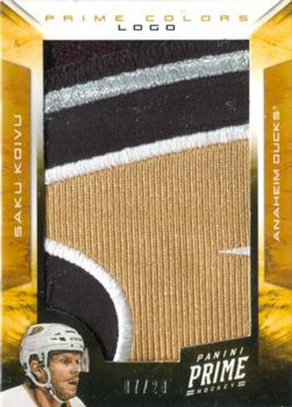 Saku Koivu 2012 Prime #82 Colors Logo /28 RAW