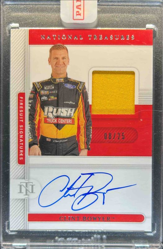 2021 National Treasures NASCAR #FS-BO Firesuit Signatures - Silver /25