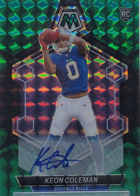 Keon Coleman 2024 Mosaic #333 Rookie Autographs - Choice Fusion