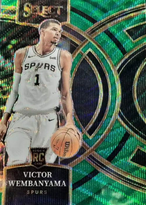 Victor Wembanyama 2023 Select #121 Premier Level Green Wave /50 Price ...