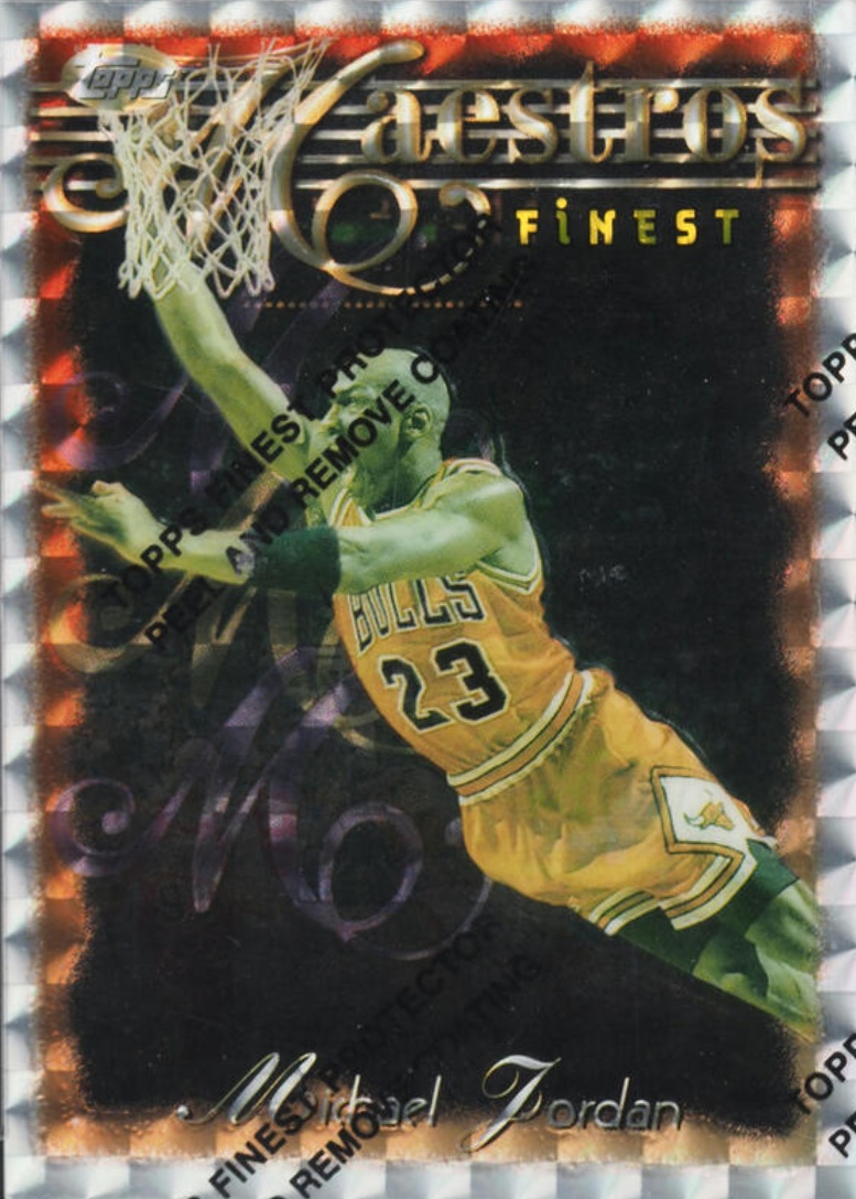 その他 1996-97 FINEST SILVER REFRACTOR MAESTROS Michael Jordan 1996 Topps Finest #127 Silver - Refractor (with