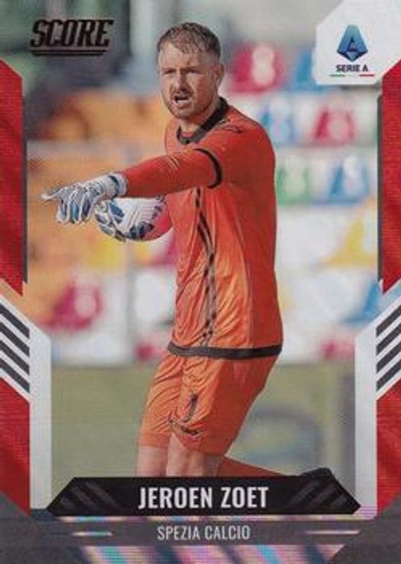 Jeroen Zoet 2021 Score Serie A #71 Red Lava RAW