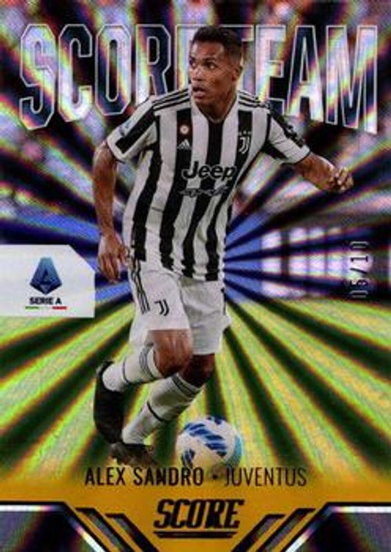 2021 Score Serie A #12 Score Team - Gold Laser /10