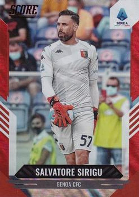 Salvatore Sirigu 2021 Score Serie A #151 Red Lava RAW