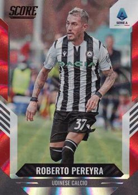 Roberto Pereyra 2021 Score Serie A #109 Red Laser RAW