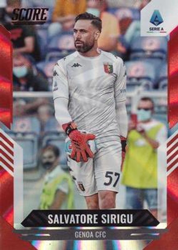 Salvatore Sirigu 2021 Score Serie A #151 Red Laser RAW