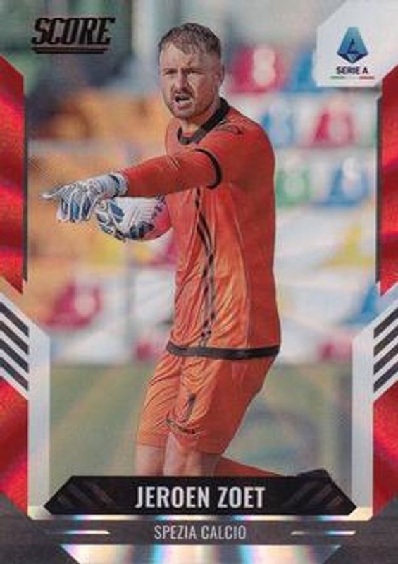 Jeroen Zoet 2021 Score Serie A #71 Red Laser RAW