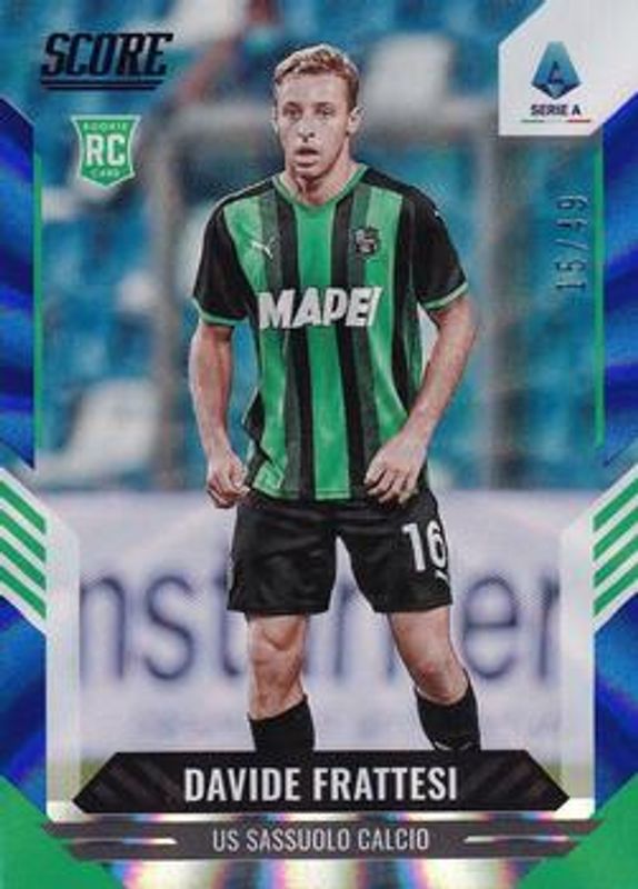 2021 Score Serie A #200 Blue Laser /49