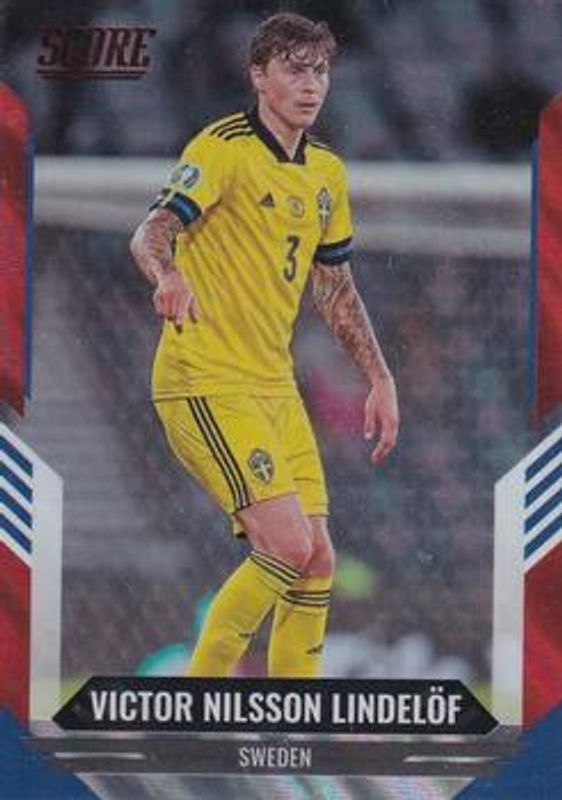 Victor Lindelof 2021 Score FIFA #3 Red Lava RAW