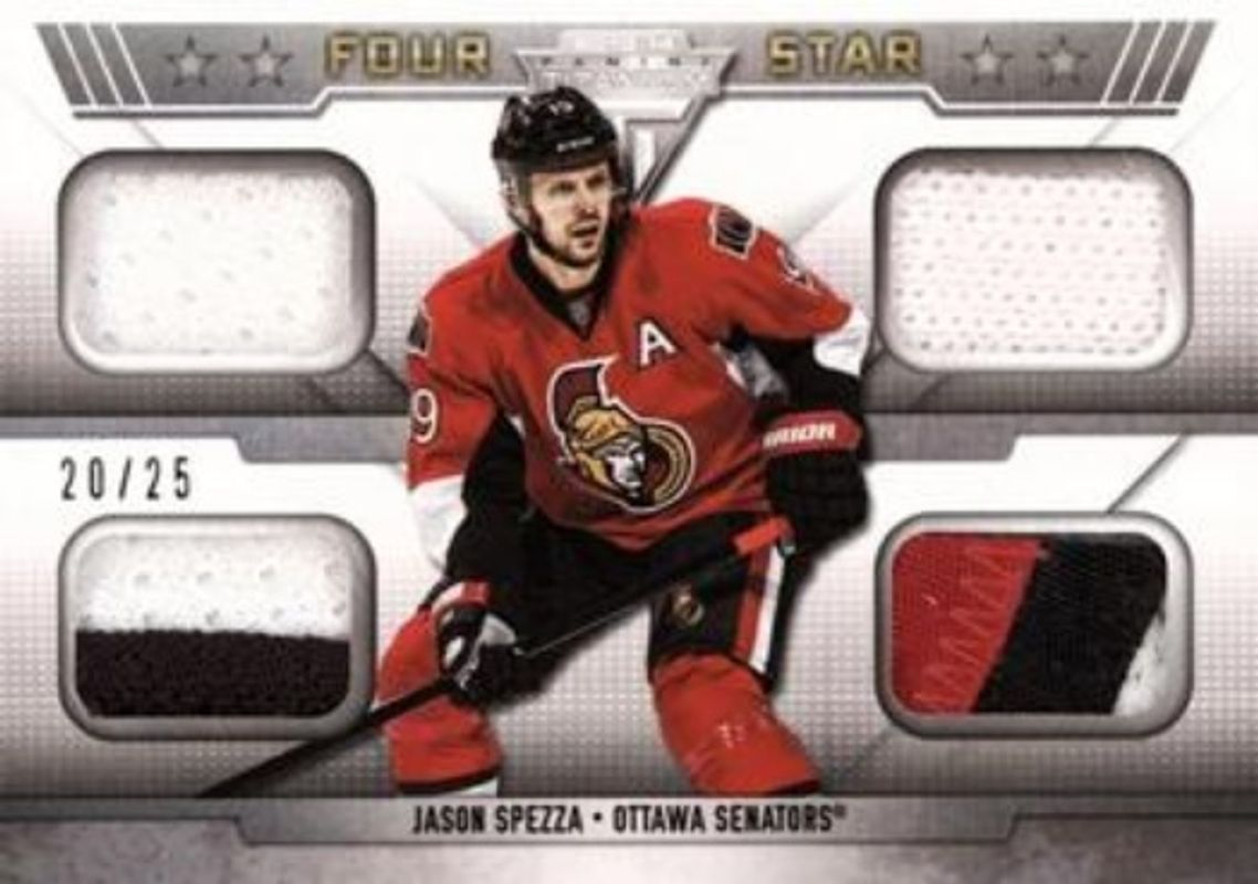 Jason Spezza 2013 Titanium #4S-JSP Four Star Memorabilia /25 RAW
