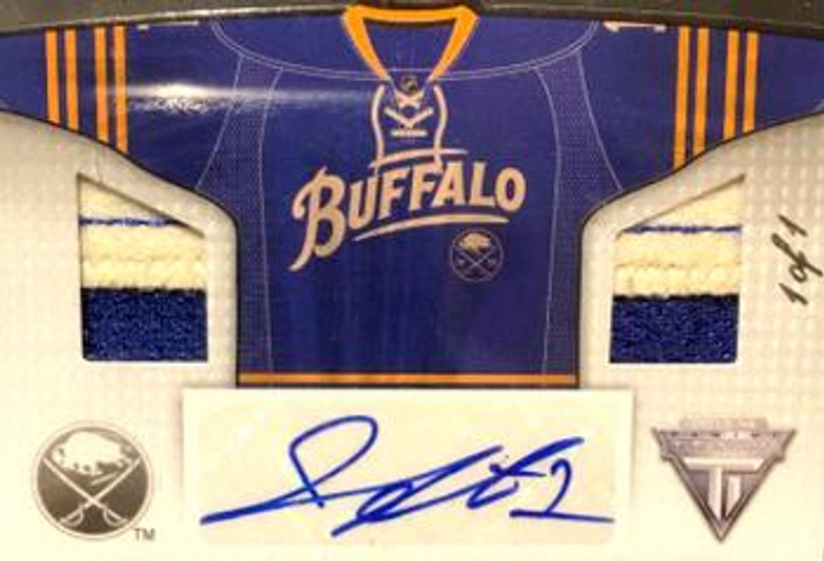2013 Titanium #TS-JEN Third Sweaters Memorabilia Autographs Patch /1