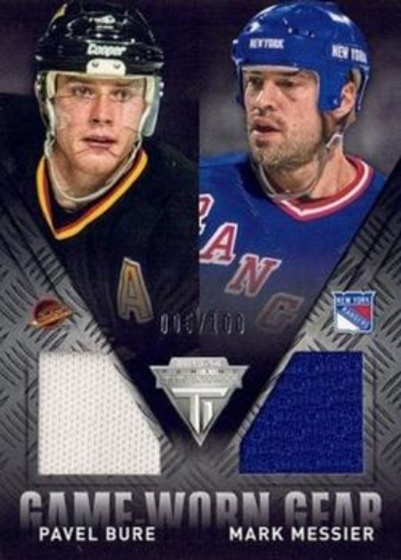 2013 Titanium #GD-BM Game Worn Gear Dual /300