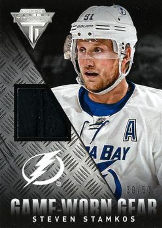 Steven Stamkos 2013 Titanium #GG-SS Game Worn Gear Prime /50 RAW