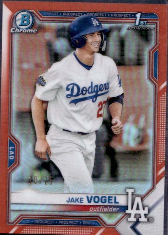 2021 Bowman #BCP-59 Chrome Prospects - Orange Refractor /25 (1st)