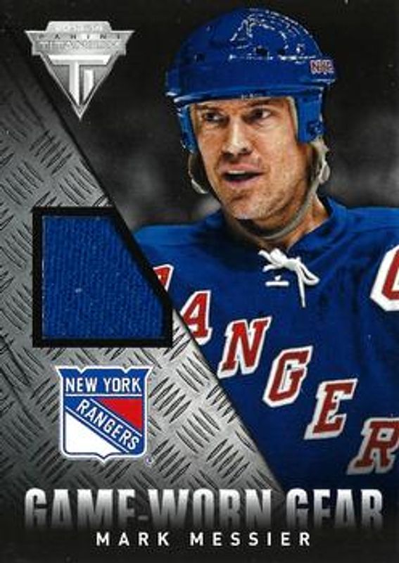 Mark Messier 2013 Titanium #GG-MM Game Worn Gear RAW