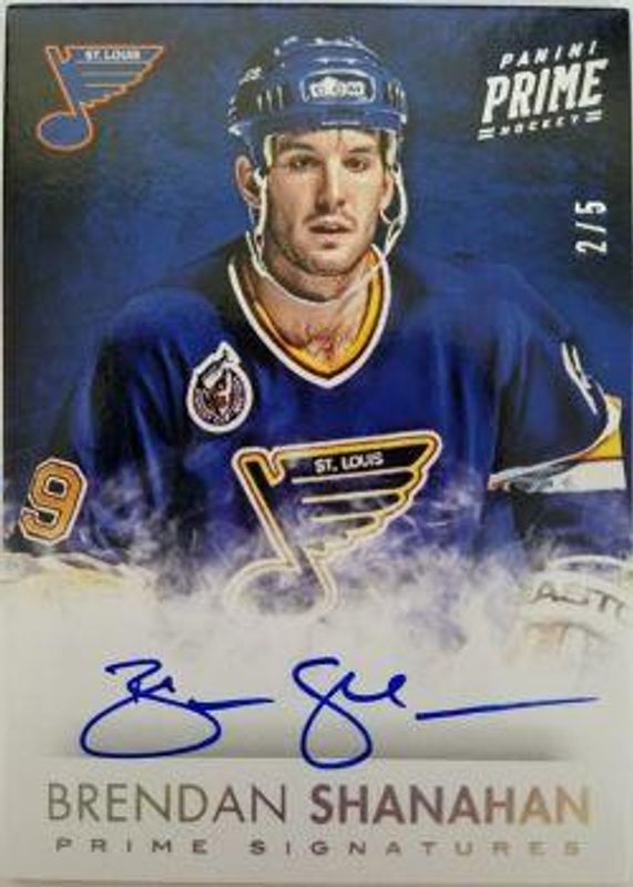 Brendan Shanahan 2013 Prime #S-BS Prime Signatures Holosilver /10 RAW