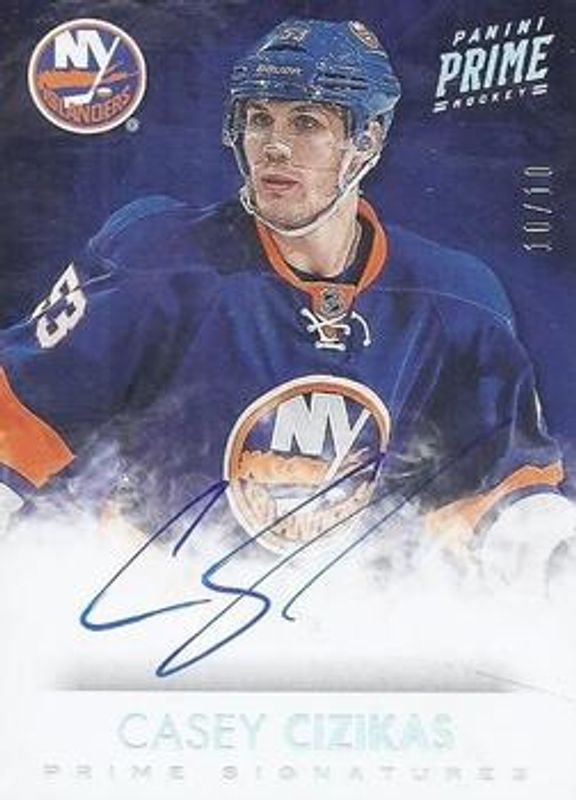 Casey Cizikas 2013 Prime #S-CCI Prime Signatures Holosilver /10 RAW