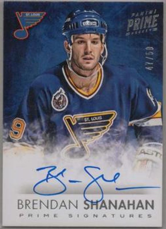 Brendan Shanahan 2013 Prime #S-BS Prime Signatures /99 RAW