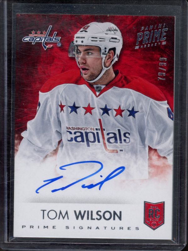 Tom Wilson 2013 Prime #S-TW Prime Signatures /99 Rookie RAW