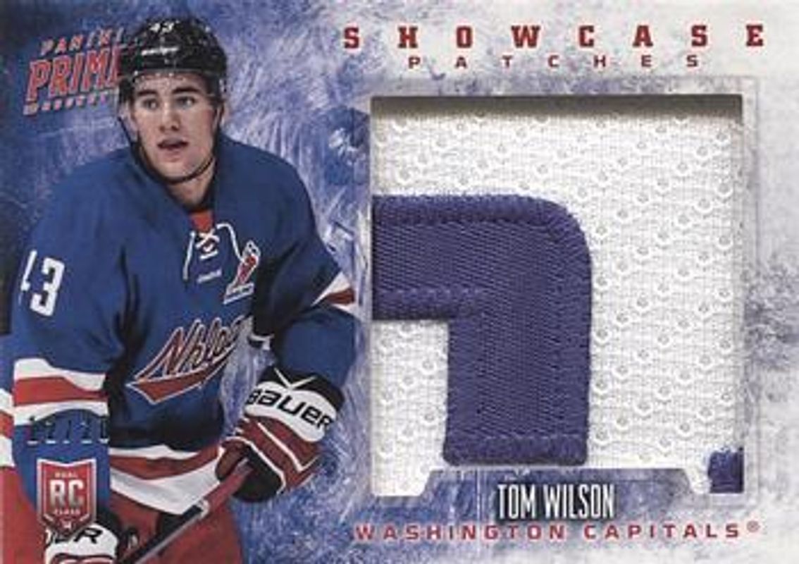 Tom Wilson 2013 Prime #SP-TW Showcase Jersey Patches /20 Rookie RAW
